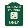 Signmission Reserved Parking With HandicappedHeavy-Gauge Aluminum Architectural Sign, 24" x 18", G-1824-23062 A-DES-G-1824-23062